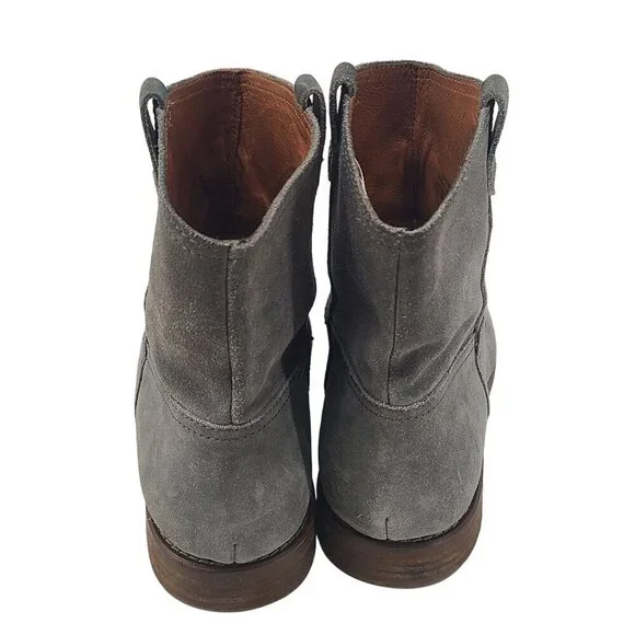 Madewell Women's The Otis Ankle Boots Suede Gray Size 10 Western, Casual boho - Picture 4 of 9